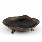 Thumbnail image #1 for Korin Inc BWL-A14219-BR Bronze Abstract Pasta Bowl, 16 oz, 8 inch