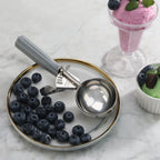 Thumbnail image #2 for New Star Foodservice Inc. 34769 Size 8 Ice Cream Disher Scoop Portioner, 18/8 Stainless Steel, Grey Handle Case of 72