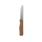 Thumbnail image #1 for Thunder Group SLSKGK001 Jumbo Steak Knife, 5-Inch Serrated Blade, Round Tip, Wood Handle Case of 15 Dozen