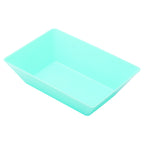 Thumbnail image #1 for Alegacy Foodservice Products 495FB Rectangular Plastic Food/Boat Tray, 16 oz, Blue, 5-5/8 x 4 x 1-1/2 in.