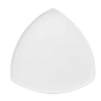 Thumbnail image #1 for G.E.T. Diamond White TP-12-DW 12-Inch White Triangular Melamine Plate 1 Dozen