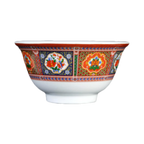 Thumbnail image #1 for Thunder Group Peacock 3008TP Round Melamine Rice Bowl, 6 oz, 3-3/4" Diameter Case of 24 Dozen