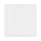 Thumbnail image #1 for G.E.T. Pebble Creek - EGS D7SQRR-W . . 7-Inch Square White Pebble-Textured Melamine Plate Case of 6