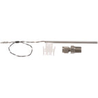 Thumbnail image #1 for AllPoints Foodservice Parts & Supplies 441298 Temperature Probe, 4" Stainless Steel Probe, 9" Leads, 2-Pin Molex Connection with Adapter Fitting