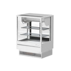Thumbnail image #2 for Turbo Air TCDD-36H-UF-W(B)-N Refrigerated Deli Case, 36-1/2"W, Straight Glass, Self-Contained, 2 Shelves, Black Exterior