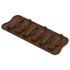 Thumbnail image #1 for Louis Tellier US Silikomart SCG065 Schiaccianoci Chocolate Mold, Silicone, 0.45 oz. Case of 8