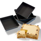 Thumbnail image #1 for Matfer Bourgeat Exopan 331664 Square Cake Pan, 7-3/4" x 7-3/4" x 2", Non-Stick Steel