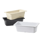 Thumbnail image #1 for G.E.T. GET ML-20-W . . GN 1/3 Melamine Food Pan/Insert, White, 4" Deep (13" x 7") Case of 3