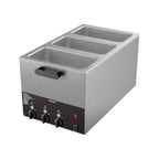 Thumbnail image #1 for Vollrath 72033 3-Well Rethermalizer, 3 Compartments, Third-Size Wells, 6 in Deep, Stainless Steel