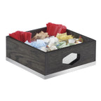 Thumbnail image #1 for Cal-Mil Cinderwood 3809-87 9-Section Gray Wood Condiment Organizer, 12"W x 12"D x 6"H