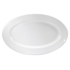 Thumbnail image #1 for 1880 Hospitality Buffalo White Ware by Oneida® F9010000342 Porcelain Oval Platter, 9-1/2 x 6-3/8 in, Rolled Edge, Cream White Case of 2 Dozen