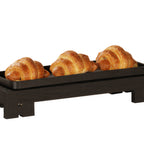 Thumbnail image #1 for Cal-Mil Brooklyn 23795-3-13 Rectangular Textured Wood Buffet Riser, 20"W x 7"D x 3"H