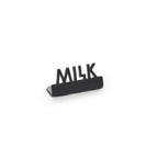 Thumbnail image #1 for American Metalcraft MSBM15 Metal Laser-Cut Table Sign, Black, 0.625"W x 1.5"D x 0.75"H Case of 144