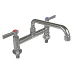 Thumbnail image #1 for Tarrison Products Ltd. TP-PF8DL8H-KIT Heavy-Duty Deck-Mount Faucet, 8" Swing Spout, 8" Centers, Brass, Polished Chrome