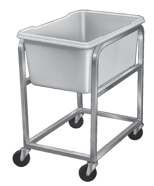 Product image #5 for Jumbo Poly Ingredient Cart with Included 19-Gallon Lug, 19 x 31 x 30 Inches