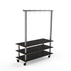 Thumbnail image #1 for Steelite International Mogogo, Modular MGCMLA06MSXW 3-Tier Modular Buffet Arch Unit, Rectangular, 71"W x 29-1/2"D x 96"H, 5 Hooks