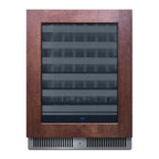Thumbnail image #1 for Summit Commercial Summit Appliance SDHW2442PNR Commercial Undercounter Wine Cooler, 24"W, 1.8 cu. ft., Black Cabinet, Glass Door