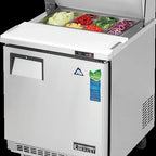 Thumbnail image #5 for Everest Refrigeration EPBNR1 1-Door Sandwich Prep Table, 27-3/4"W, 8 cu. ft., 8-Pan, Stainless Steel, Self-Contained Refrigeration