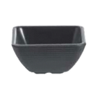 Thumbnail image #1 for TableCraft Products Saferfoods RAMS4BK 4 oz Black Melamine Square Ribbed Ramekin Case of 12