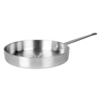 Thumbnail image #1 for Thunder Group ALSAP004 7-Quart Aluminum Sauté Pan, Flat Bottom, Rounded Edges, Riveted Handle, Mirror Finish Case of 6