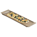 Thumbnail image #1 for Cal-Mil Cold Concept 3672-623 Rectangular Aluminum Tray with Flared Ends, 23-1/2" x 6-1/2" x 1-1/2"