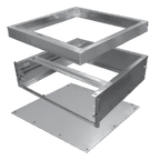 Thumbnail image #2 for Component Hardware S90-0015-C-N Work Table Drawer Assembly, 15"W, Stainless Steel, Cylinder Lock, Full Extension, Self-Closing