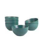 Thumbnail image #1 for Ten Strawberry Street Wazee Matte WM-7-EMGRN-6 Round China Cereal Bowl, 5.5" Diameter, 20 oz., Emerald Green