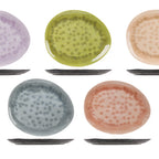 Thumbnail image #1 for Tableware Solutions USA Streetfood, Cosy & Trendy 5321020 Oval Melamine Plate, 7.8 x 6.2 in, Pebble, 5 Assorted Colors
