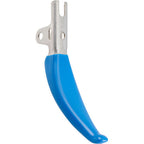 Thumbnail image #1 for AllPoints Foodservice Parts & Supplies 1591228 Pre-Rinse Faucet Lever Arm Handle, 6-1/4 in, Stainless Steel, Blue Plastic, M-70 Series