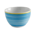 Thumbnail image #1 for G.E.T. Corona, Calypso PA1601904524 Porcelain Bouillon Cup, 8-4/5 oz, 4 in Diameter, Blue with Yellow Edge Dozen Case of 2 Dozen