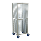 Thumbnail image #1 for Winholt Equipment PPR-26 Mobile Full-Height Aluminum Pizza Pan Rack, Open Sides, 26-Pan Capacity