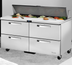 Thumbnail image #1 for True SPEC Series 60-Inch 2-Section Sandwich/Salad Prep Table with 4 Locking Drawers