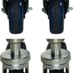 Thumbnail image #1 for Wolf CSTSET-SINGLE Caster Set for Single Deck Oven or Leg Stand, 4 Casters with 2 Locking