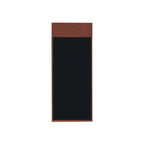 Thumbnail image #1 for Risch MMB-LTH 4.25X11 Bonded Leather Magnetic Menu Cover, Single, Hardback, Top Magnetic Hinge, 4-1/4" x 11" Case of 25