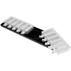 Thumbnail image #1 for JB Prince Silikomart M667 Mini Rectangle Pop Mold Tray, 10 Compartments, Silicone/Plastic, Includes 50 Sticks