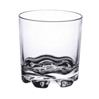 Thumbnail image #1 for Thunder Group PLTHRG010C Clear Polycarbonate Rocks Glass, 10 oz, Stackable, Heavy Base Case of 24