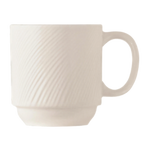 Thumbnail image #1 for Libbey Basics Orbis BO-1114 Stackable Porcelain Coffee Mug, 11-1/2 oz., Bright White