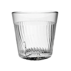 Thumbnail image #1 for Thunder Group Belize PLPCTB308CL 8 oz Clear Polycarbonate Swirl Tumbler with Starburst Pattern Base Case of 4 Dozen