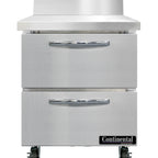 Thumbnail image #1 for Continental Refrigerator SW27NBS-D 27" 1-Section 2-Drawer Worktop Refrigerator with Stainless Steel Top