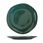 Thumbnail image #1 for International Tableware Luna LU-7-MI 7-Inch Round Ceramic Plate, Midnight Blue Reactive Glaze Case of 2 Dozen