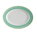 Thumbnail image #1 for G.E.T. Corona, Calypso PA1603907712 . . Porcelain Oval Platter, 12 x 9 in, Rimmed, Rolled Edge 1 Dozen