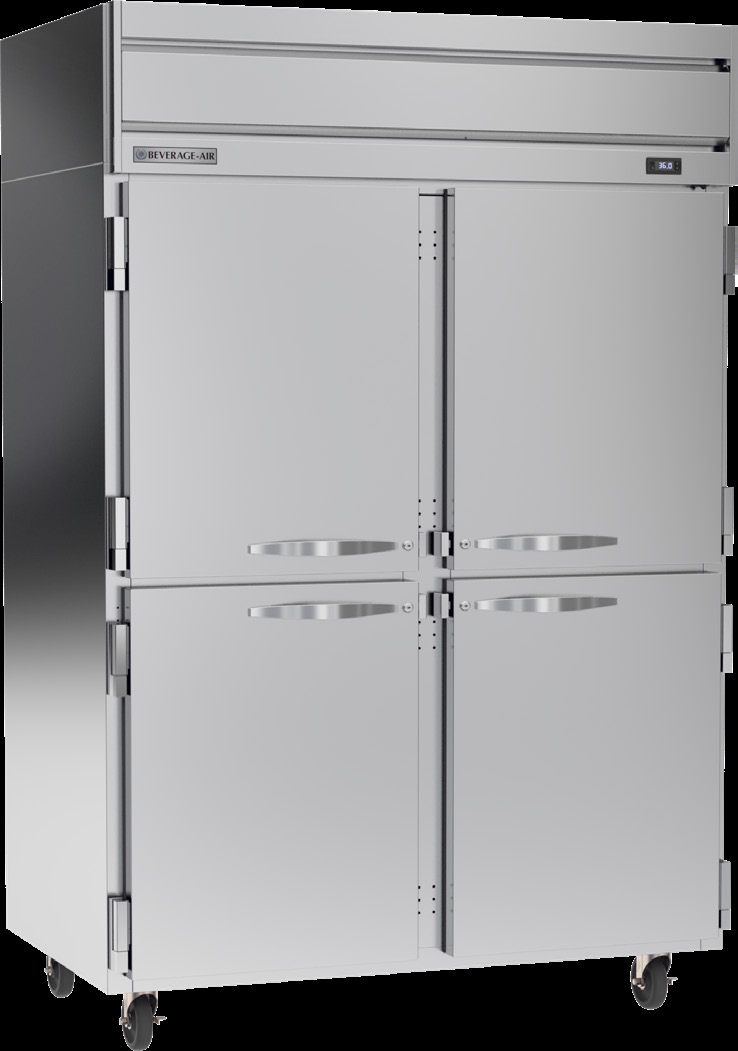Product image #5 for Beverage-Air Horizon Series Two-Section Reach-In Refrigerator with Half Solid Doors, 45.2 Cu. Ft.