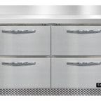 Thumbnail image #2 for Continental Refrigerator SW48NBS-FB-D 48-In Worktop Refrigerator, 4 Drawers, 2-Section, Stainless Steel Top, Rear-Mounted Self-Contained