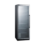 Thumbnail image #1 for Summit Commercial SCR1401LH Glass Door Beverage Center, 12.6 cu. ft., 1 Section, Left-Hinged, Black