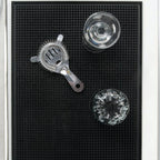 Thumbnail image #3 for American Metalcraft BLACKBM1218 Black One-Piece Rubber Bar Mat, 18 x 12 Inches Case of 12