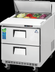 Thumbnail image #5 for Everest Refrigeration 27-3/4 Inch 1-Section Stainless Steel Drawered Sandwich Prep Table with Rear-Mounted Self-Contained Refrigeration, 2 Drawers, and 8 1/6-Size Pan Top Opening