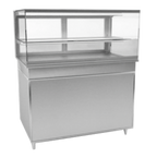 Thumbnail image #1 for RPI Industries Vienna VIHD3-20-R-SQ-CC Slide-In Hot Display, Full Service, 44-1/4"W, Squared Glass Front
