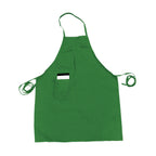 Thumbnail image #1 for Thunder Group CA3326LG Full-Length Bib Apron with Pocket, 33 x 26 in, 65/35 Poly-Cotton, Olive Green Case of 12