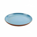 Thumbnail image #1 for G.E.T. cheforward SH.AZC-1226BLU Round Ceramic Deep Plate, Blue/Terracotta, 9-1/4" Case of 6