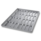 Thumbnail image #1 for Chicago Metallic Bakeware 42465 32-Compartment Aluminized Steel Glazed Hot Dog Bun Pan, 19-3/8 x 25-3/4 x 1-15/32 in Case of 6